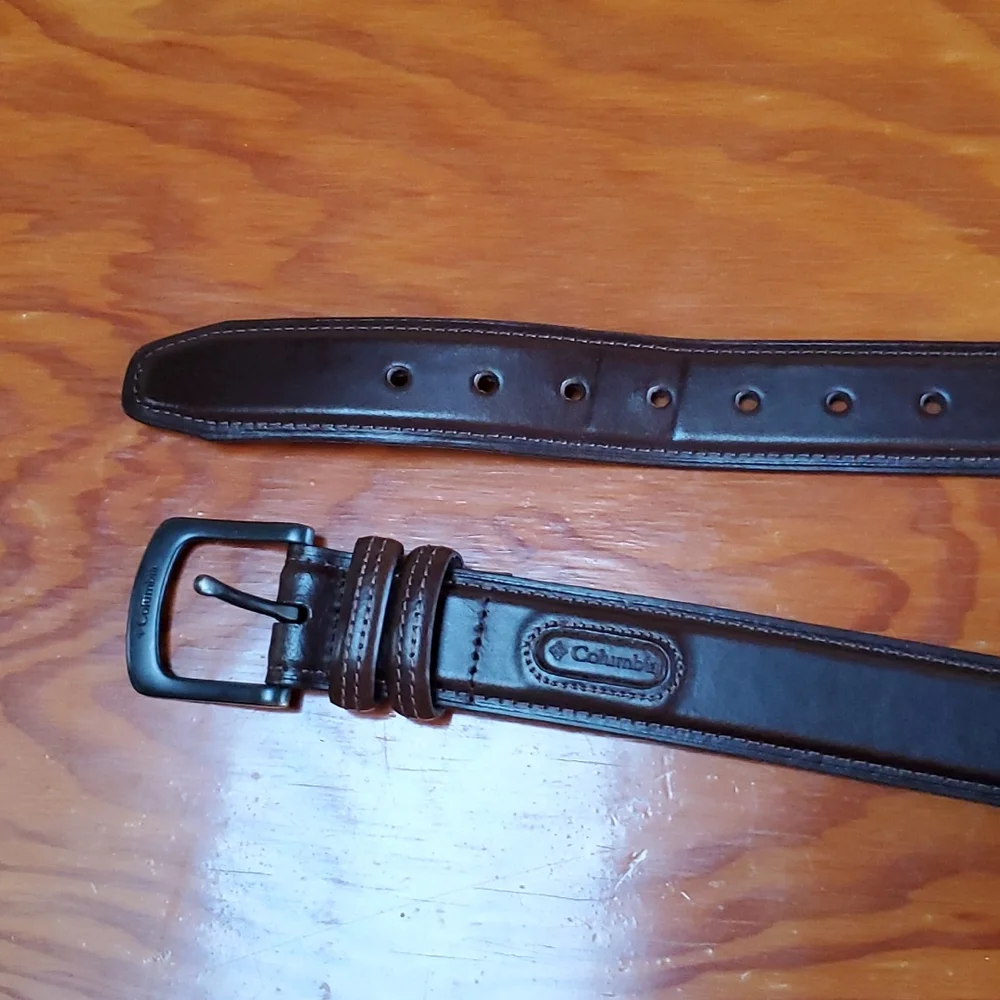 Columbia Brown Leather Belt Size 42